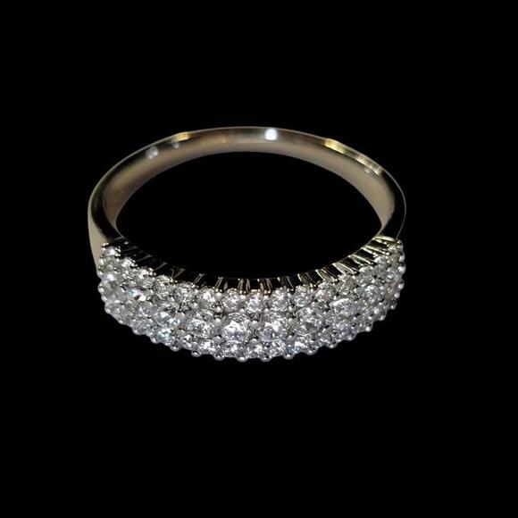 New Women's Size 7 14k White Gold Filled Ring - Picture 1 of 6